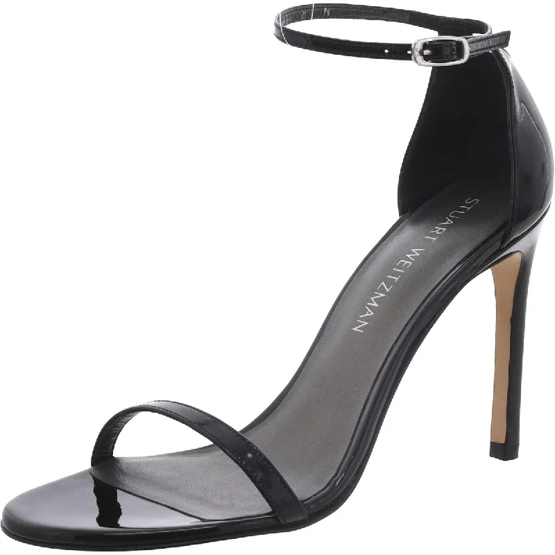 Womens Patent Ankle Strap Heels