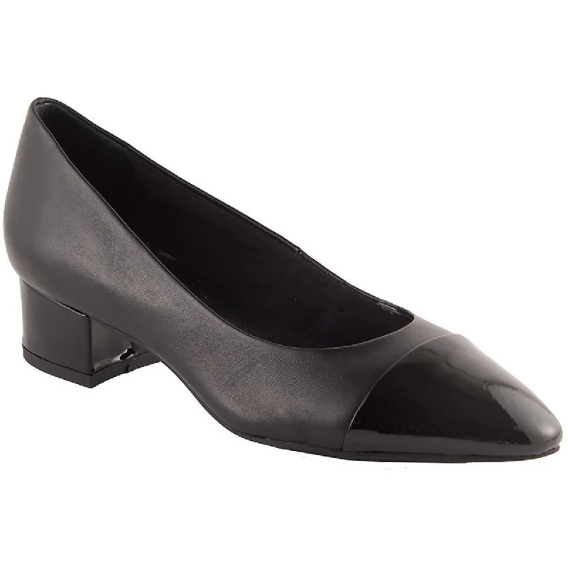 Colette Womens Leather Slip-On Pumps