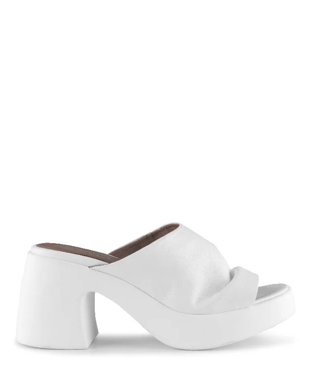 Mimi White Leather