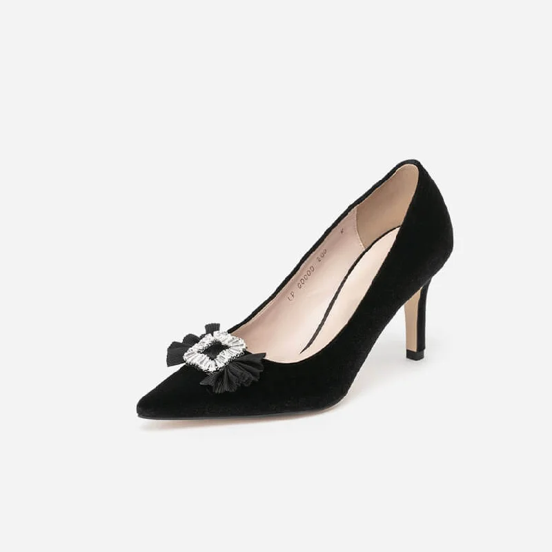 OMYER - velvet pumps