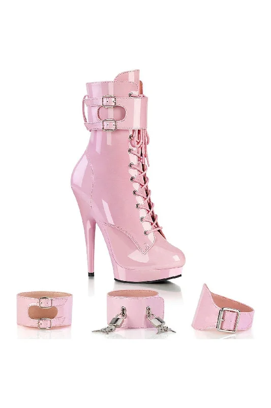 SULTRY-1023 Ankle Boot | Pink Patent