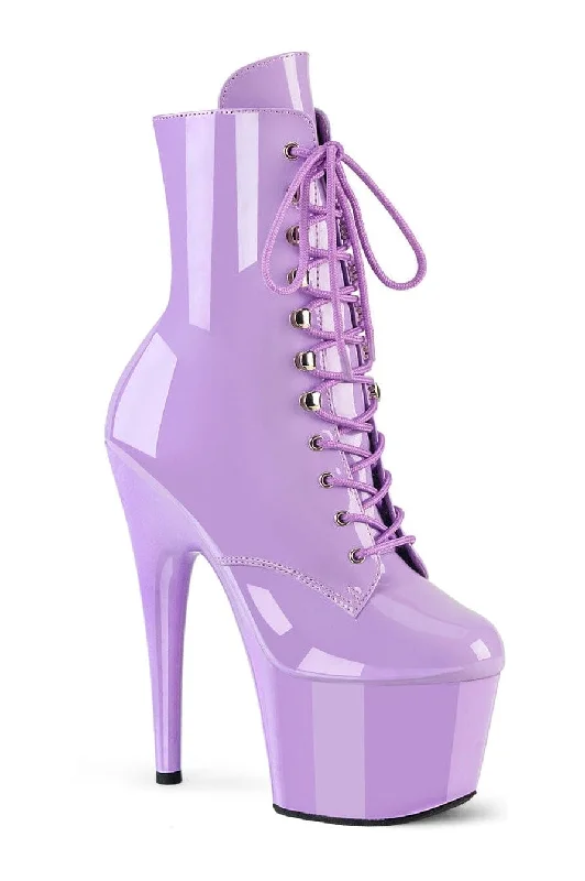 ADORE-1020 Purple Patent Ankle Boot