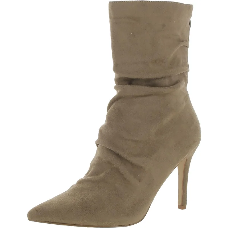 Womens Faux Suede Ankle Boots