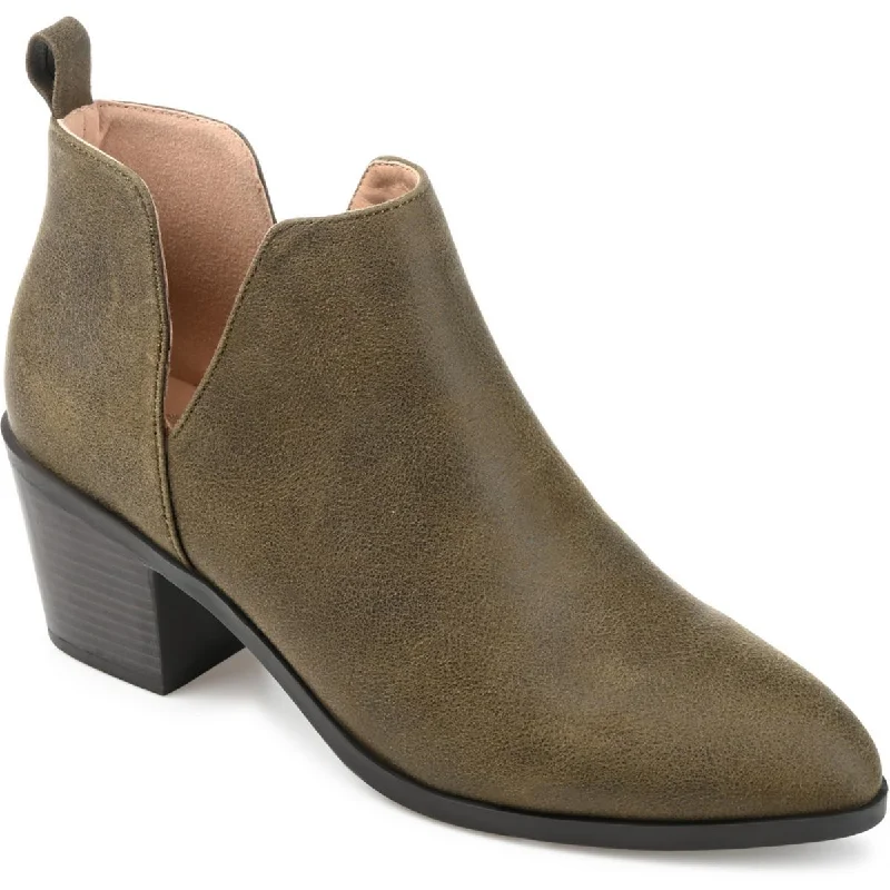 Womens Faux Suede Ankle Boots