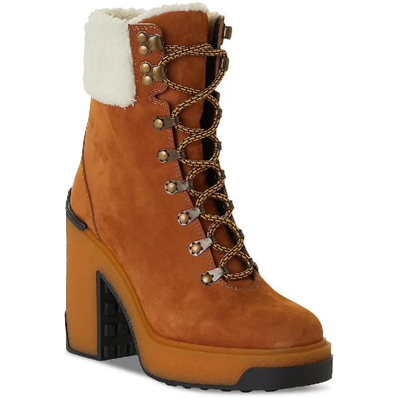 CLAUDIA    Womens Lace-Up Leather Ankle Boots