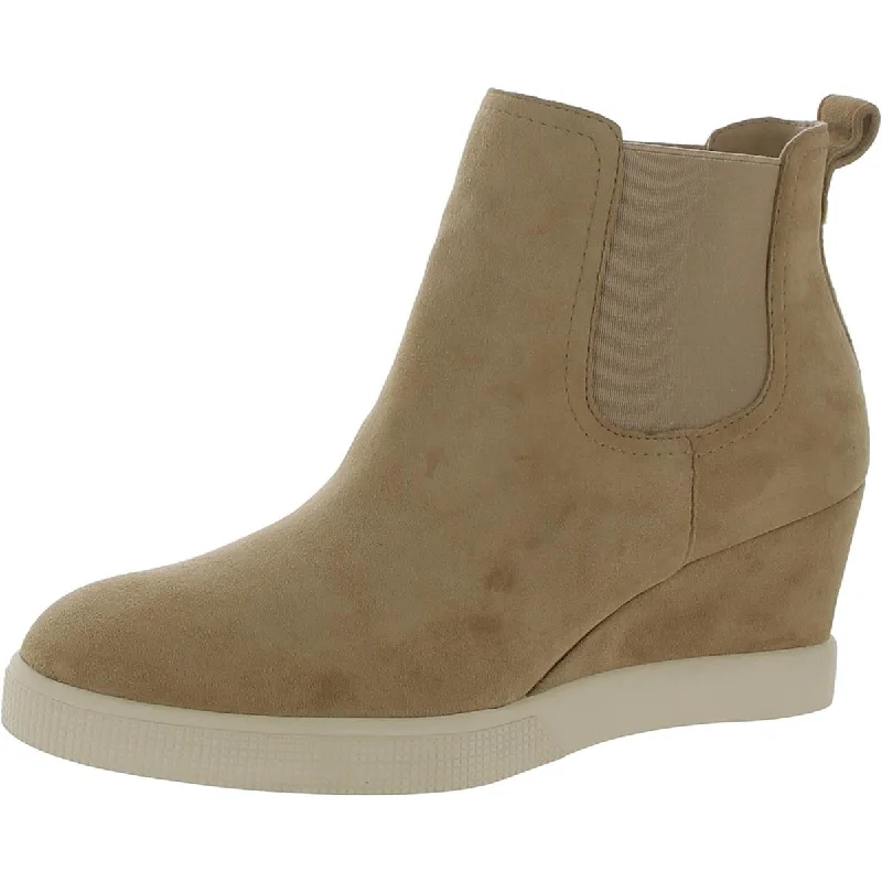 Womens Faux Suede Ankle Boots