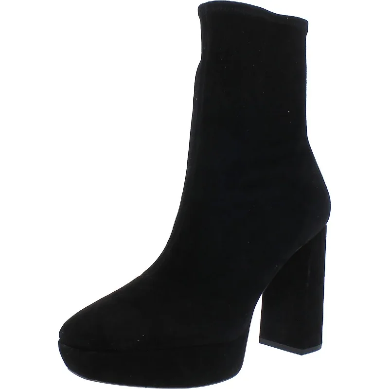 CAMDEN Womens Rubber Outsole Ankle Boot Block Heels