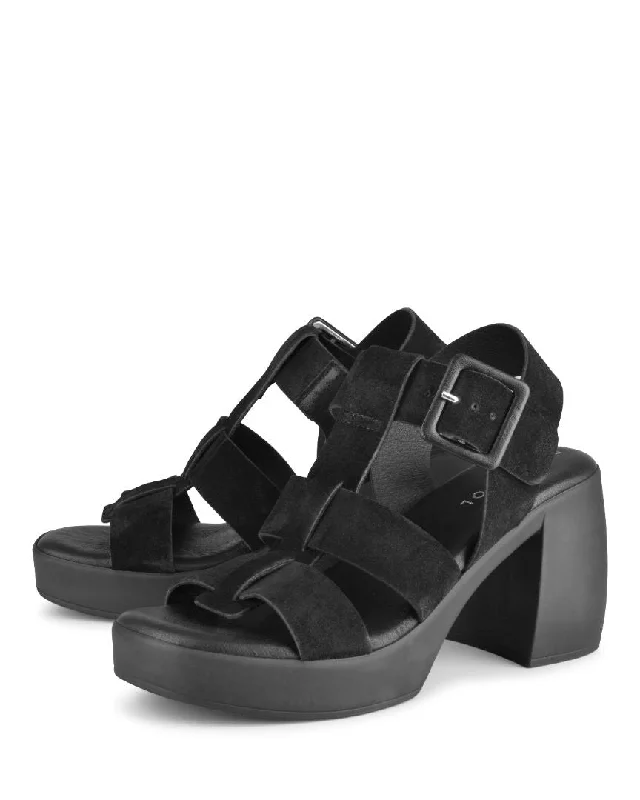 Camila Black Suede