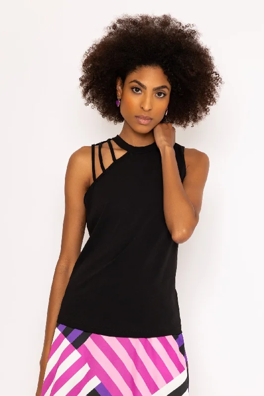 Black Sleeveless Symone Top