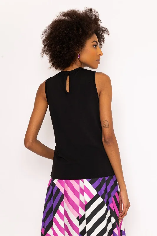 Black Sleeveless Symone Top