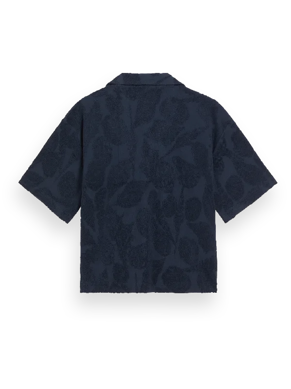 Jacquard Toweling Camp Shirt