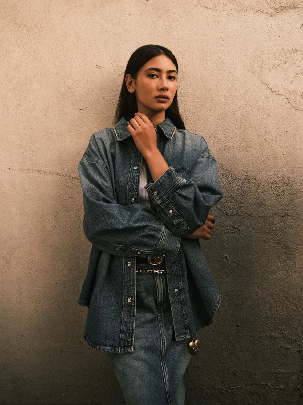 Vintage Wash Denim Shirt | Frisco Nights