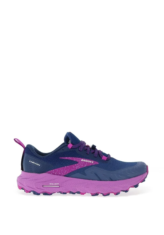 Brooks Ladies Cascadia 17 Running Shoe, Navy