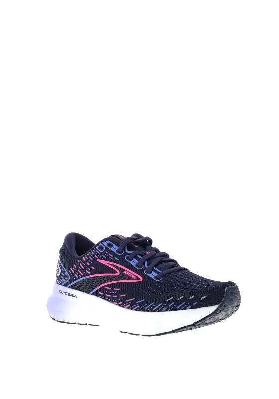 Brooks Womens Glycerin 20 Mesh Trainers, Navy