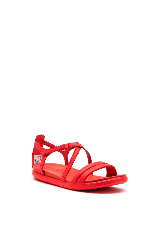 ECCO Simpil Crisscross Strappy Sandal, Red