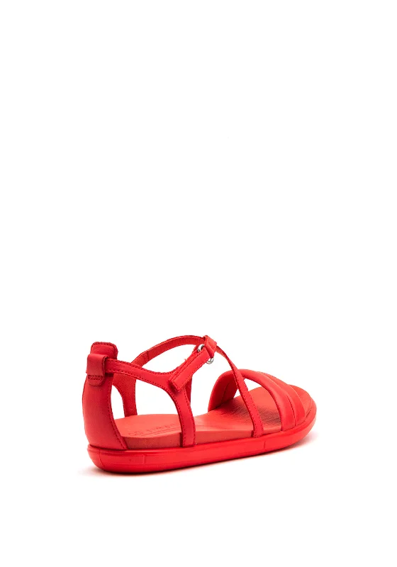 ECCO Simpil Crisscross Strappy Sandal, Red