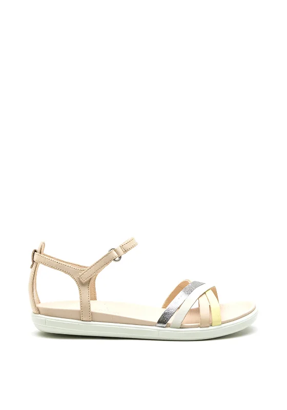 Ecco Womens SIMPIL Strappy Minimalist Sandal, Lemon Multi