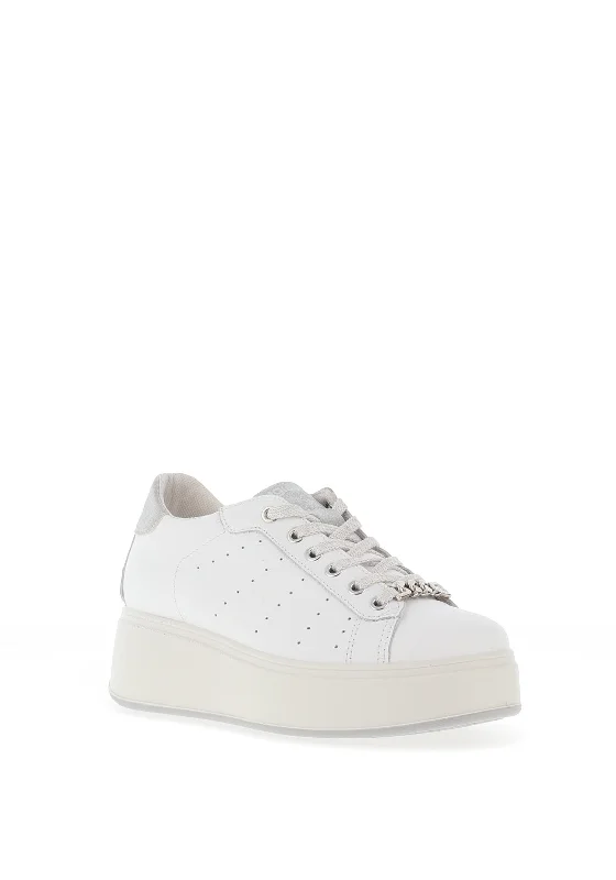 Igi & Co Platform Sole Chain Trainers, White