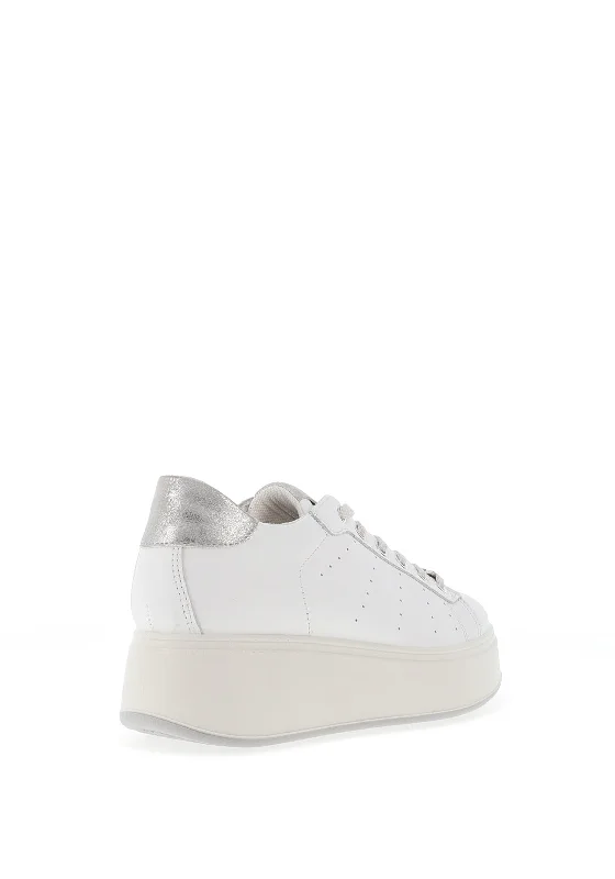 Igi & Co Platform Sole Chain Trainers, White