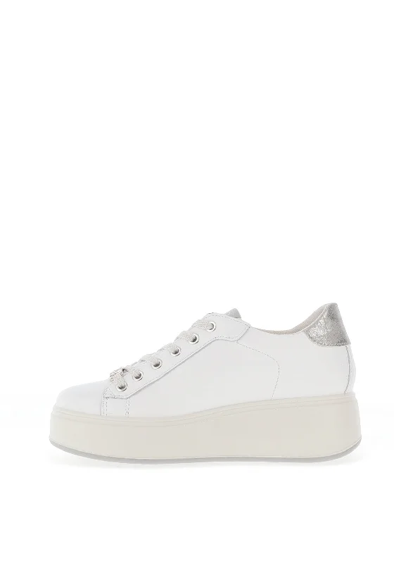 Igi & Co Platform Sole Chain Trainers, White