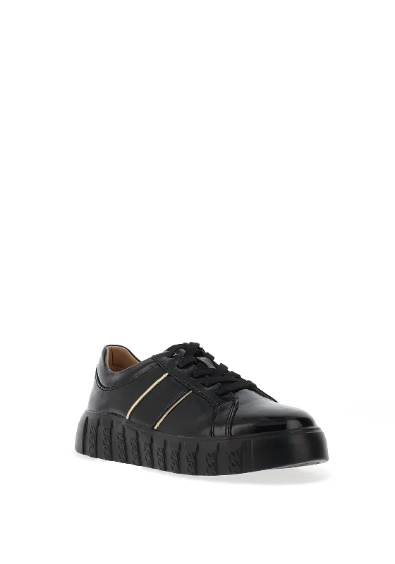 Kate Appleby Cardoss Platform Trainers, Schwarz