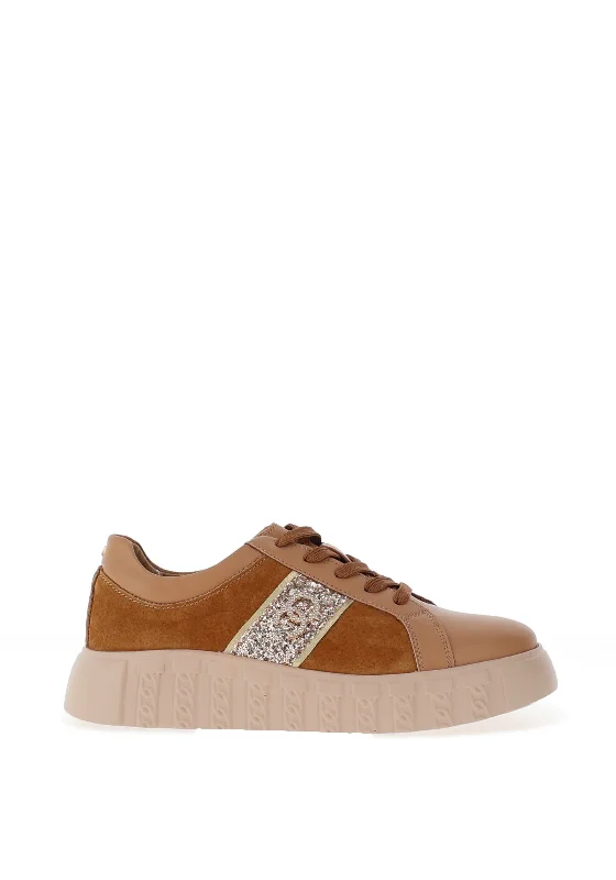 Kate Appleby Hedon Platform Embellished Trainers, Fudge Bling