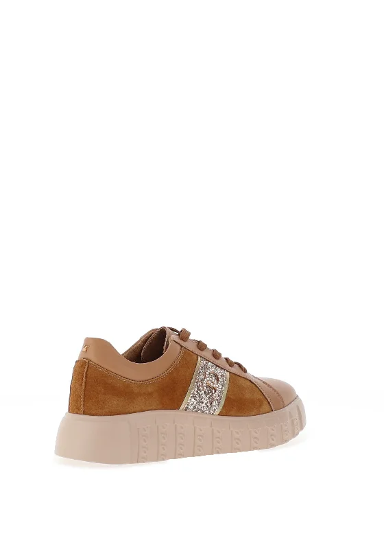 Kate Appleby Hedon Platform Embellished Trainers, Fudge Bling