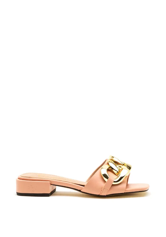 Kate Appleby Mendip Chain Slip on Sandals, Blush Pink