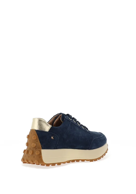 Kate Appleby Neilston Faux Suede Trainers, Sapphire