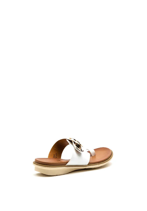 Lunar Larkin Toe Loop Sandals, White