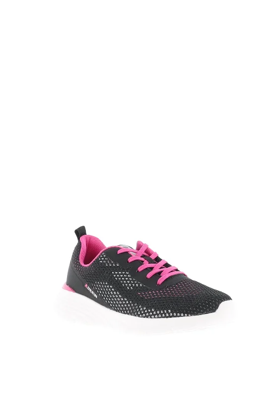 Rieker Womens Evolution Mesh Lace Up Trainers, Black