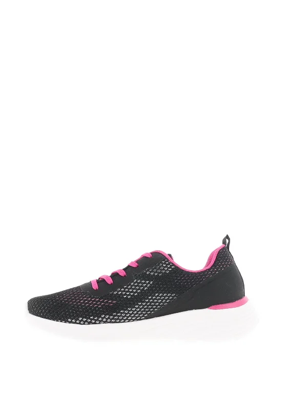 Rieker Womens Evolution Mesh Lace Up Trainers, Black