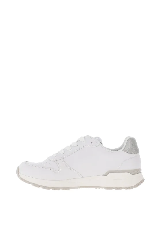 Rieker Evolution Womens Leather Trainers, White