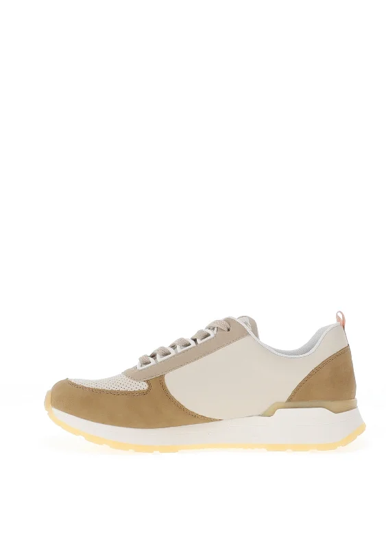 Rieker Womens Evolution Soft Trainer, Beige