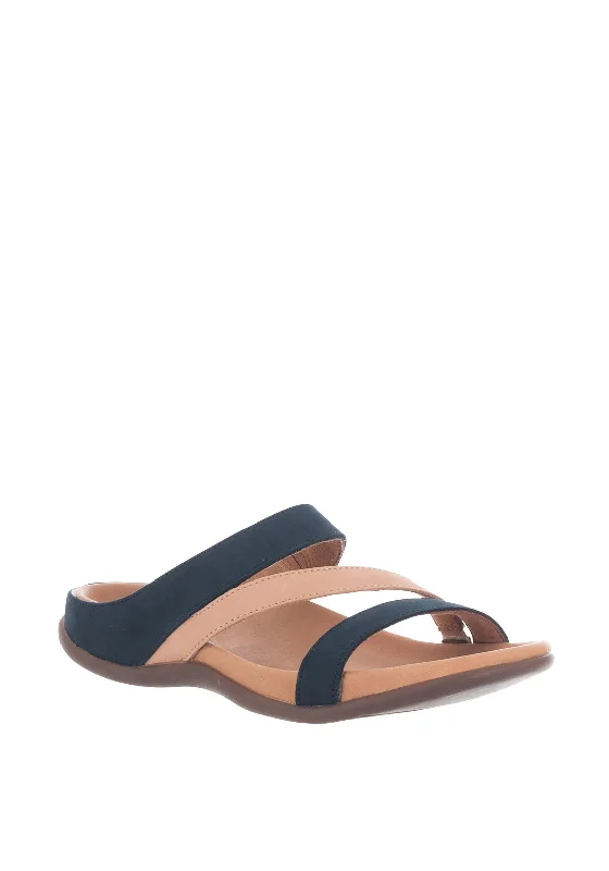 Strive Trio Leather Strappy Sandals, Navy