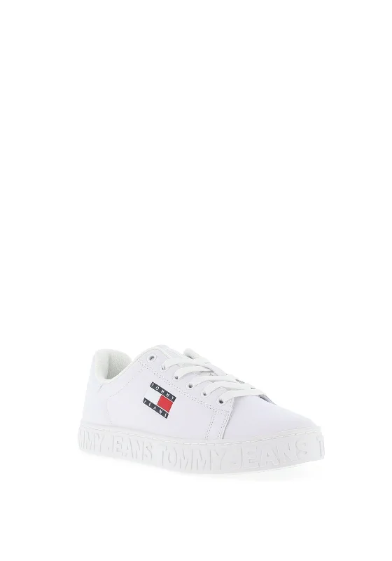 Tommy Jeans Womens Chunky Embossed Cool Trainers, White