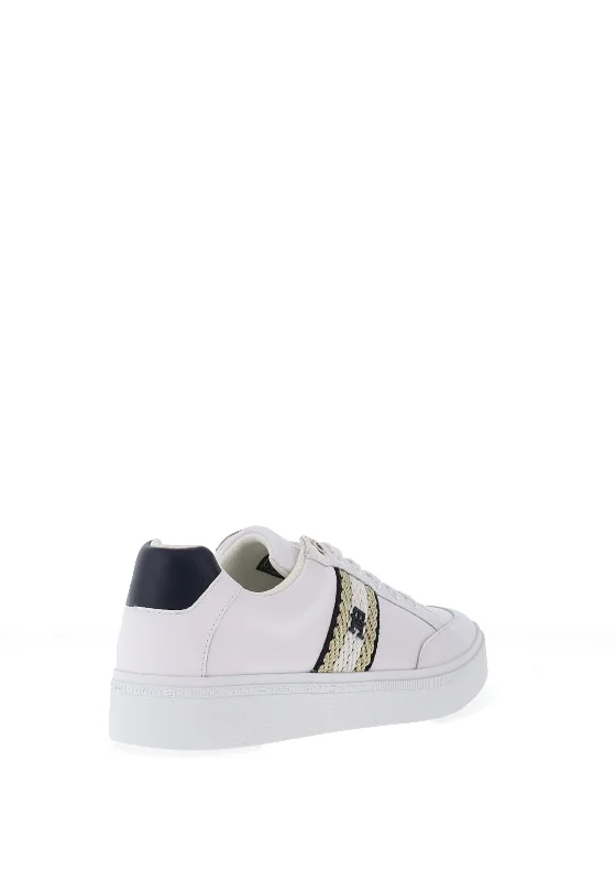 Tommy Hilfiger Womens Court Webbing Trainers, White