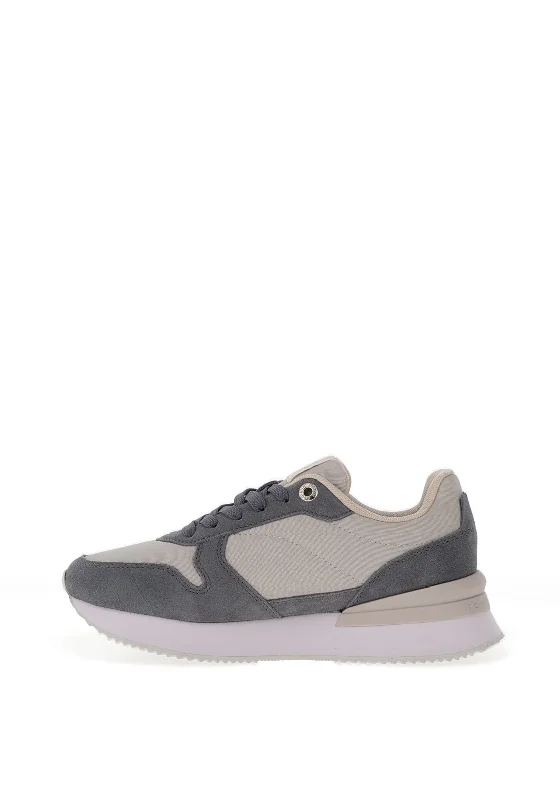 Tommy Hilfiger Womens Elevated Feminine Trainers, Fossil Grey