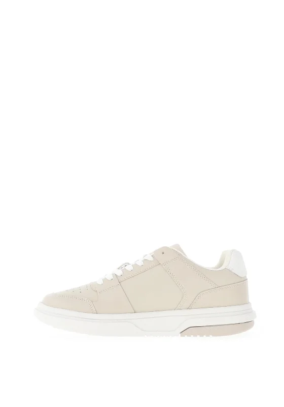 Tommy Jeans Womens Skate Trainers, Bleached Stone