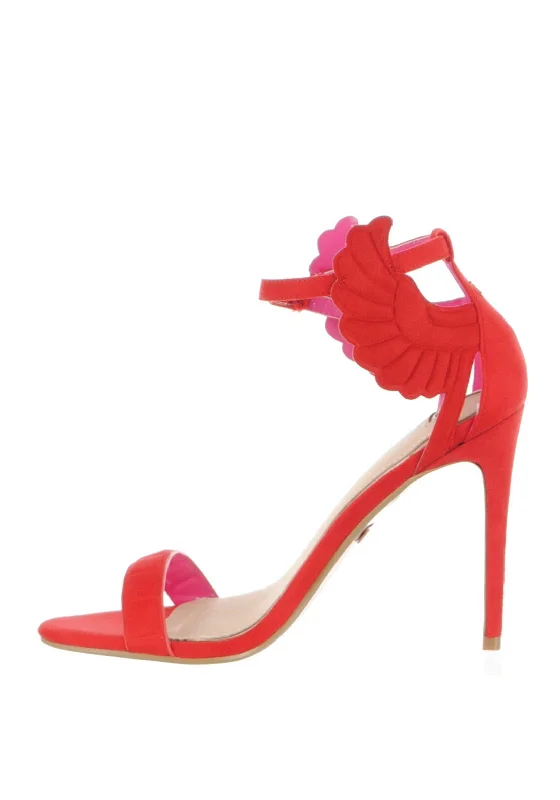 Una Healy Get Ready Heeled Sandals, Red