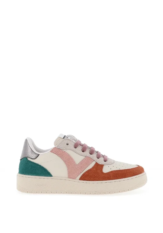 Victoria Womens Madrid Leather Trainer, Cuero