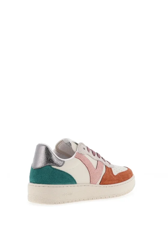 Victoria Womens Madrid Leather Trainer, Cuero