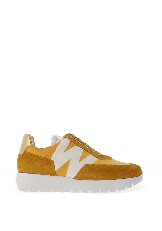 Wonders Colour Block Wedge Trainers, Maize