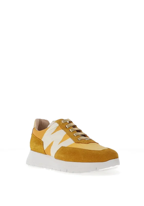 Wonders Colour Block Wedge Trainers, Maize