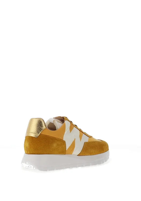 Wonders Colour Block Wedge Trainers, Maize