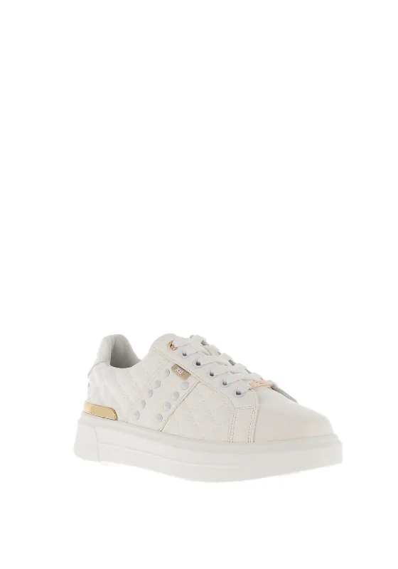 Xti Womens Quilted Trainers, White