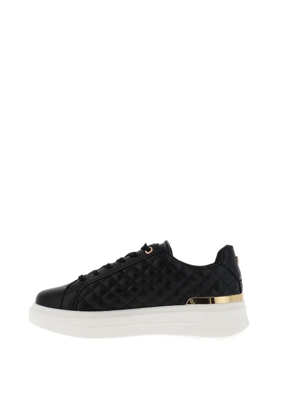 Xti Womens Quilted Trainers, Black