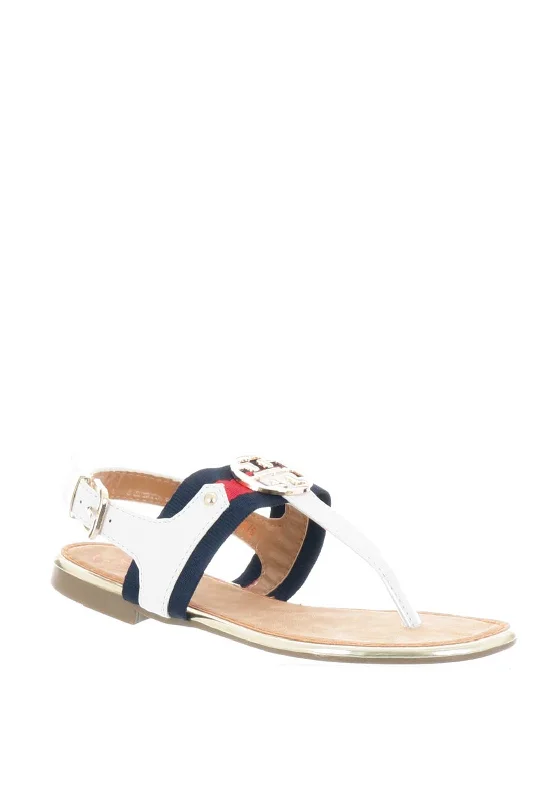 Zanni & Co. Newkirk Canvas Strap Sandals, White