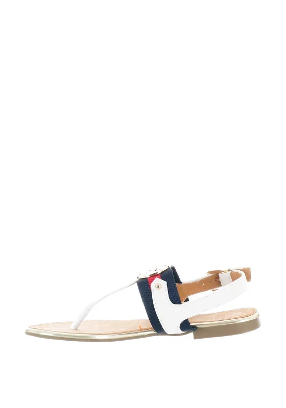 Zanni & Co. Newkirk Canvas Strap Sandals, White