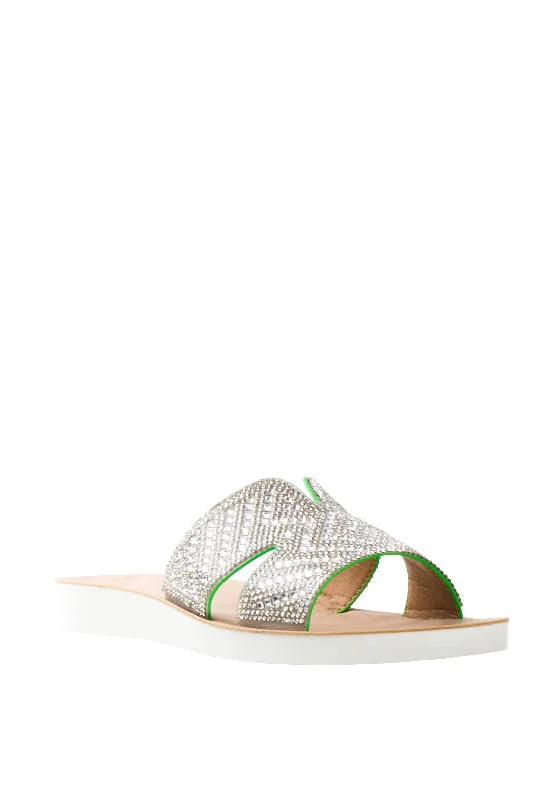 Zanni & Co. Ugrait Embellishment Sandals, Green